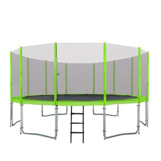 RoGer Trampoline with an External Safety Net and a Ladder 487cm (RO-16FT-GE)