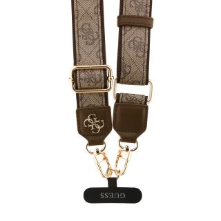 Guess Crossbody Strap PU 4G Metal Logo / Brown (GUUCNP4AGMW)