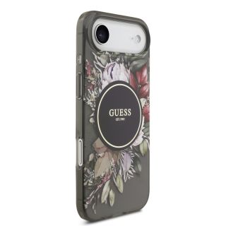 Guess IML Flowers Strap MagSafe Case for iPhone Air / Black (GUHMP17MHFWBRCESK)