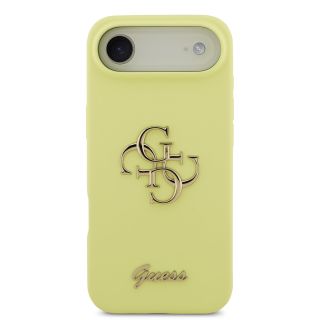 Guess Liquid Silicone 4G Metal Logo Case for iPhone Air / Yellow (GUHCP17MSC4GLMY)