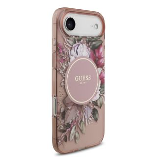 Guess IML Flowers Strap MagSafe Case for iPhone Air / Pink (GUHMP17MHFWBRCESP)