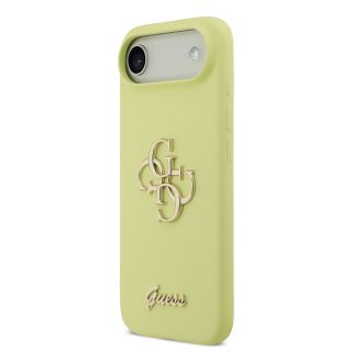 Guess Liquid Silicone 4G Metal Logo Case for iPhone Air / Yellow (GUHCP17MSC4GLMY)