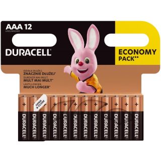 Duracell AAA MN2400 Alkaline LR03 1.5V Batteries 12pcs (AAA/12)