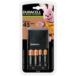Duracell CEF27 Fast Battery Charger For 2 x AA / 2 x AAA / with 2 x AA 1300 mAh / 2 x AAA 750 mA Batteries (CEF27)