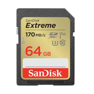 SanDisk Extreme Memory Card SDXC 64GB (SDSDXV2-064G-GNCIN)