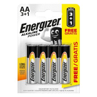 Energizer AA/LR6 Alkaline Power Batteries 4 pcs (ENAP06-4)