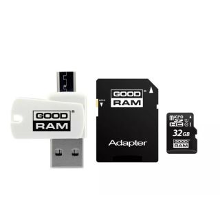 Goodram MicroSD class 10 UHS I 32GB Memory card + Card reader (M1A4-0320R12)