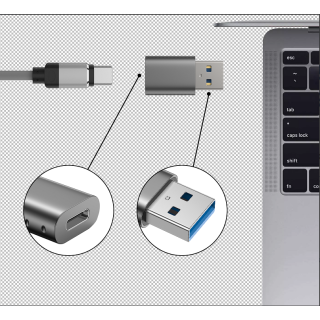 Swissten Adapter USB-A / USB-C (55500200)