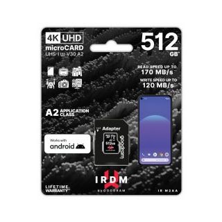 Goodram microSDXC 512GB Memory Card + Adapter (IR-M2AA-5120R12)