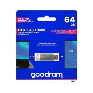 Goodram 64GB ODA3 USB 3.2 Flash Memory (ODA3-0640S0R11)