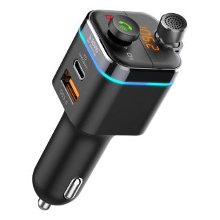 Savio TR-12 Bluetooth 5.0 FM Transmitter With Charger USB Quick Charge 3.0 / Micro SD (TR-12)