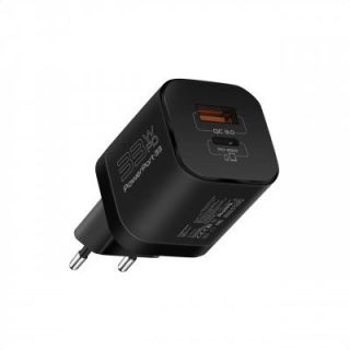 PROMATE PowerPort-33 GaNFast Charger adapter 33W / USB-C PD / USB-A (AISPOWERPORT33EUBK)