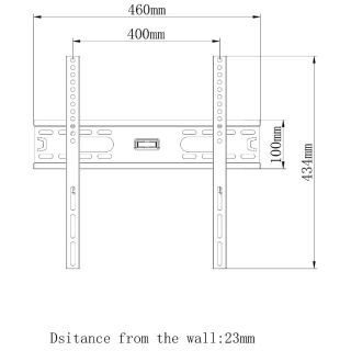 Omega OUTV400F Universal LCD / LED / PLAZMA TV Mouting size 23"-55" Vesa (30kg max) Black (OUTV400F)