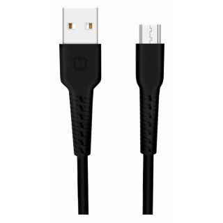 Swissten Basic Fast Charge 3A Micro USB Data and Charging Cable 1m (SW-BA-MIC-3A-1M-BK)