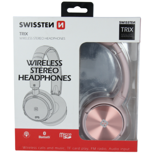 Swissten Trix Bluetooth 4.2 Headphones with FM / AUX / MicroSD (52510502)