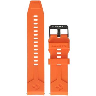 Garett V 22mm Vibrant Orange Silicone Strap (PAS_V_ORA)