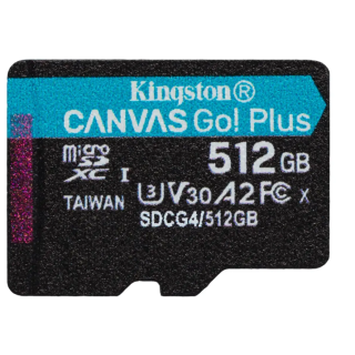 Kingston Canvas Go Plus 512GB microSDXC Memory Card (SDCG4/512GB)