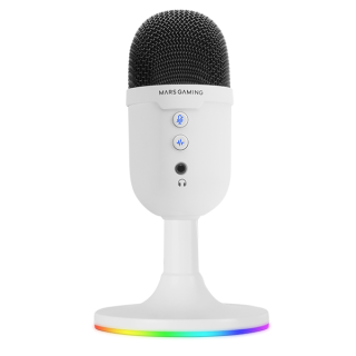 Mars Gaming MMICCXW High Definition ENC Desktop Cardioid Microphone USB / ARGB (MMICCXW)