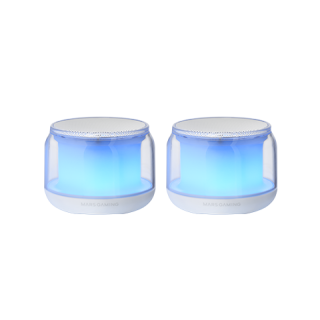 Mars Gaming MSAURAW USB DSP Stereo PC Speaker 15W / RGB / Bluetooth 5.3 (MSAURAW)