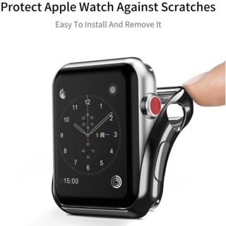 Dux Ducis Premium Silicone Case For Apple Watch 2 / 3 38 mm Black + Gift (DUX-DU-AW38-BK)