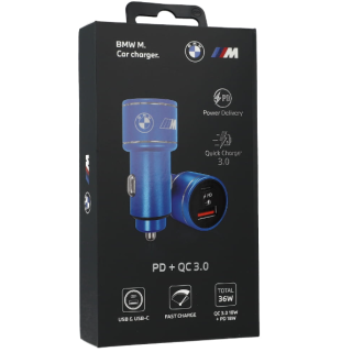 BMW BMCCMUSBCB Car Charger USB / USB-C 36W (BMCCMUSBCB)