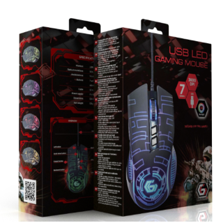 Gembird MUSG-RGB-01 USB LED PC Mouse (MUSG-RGB-01)