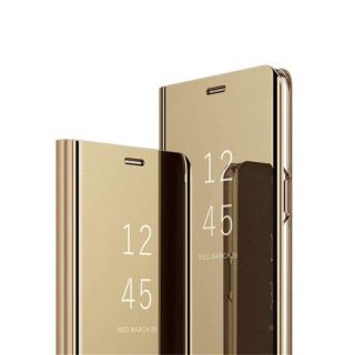 Mocco Clear View Cover Case For Samsung A305 Galaxy A30 Gold (MO-CL-SA-A30-GO)