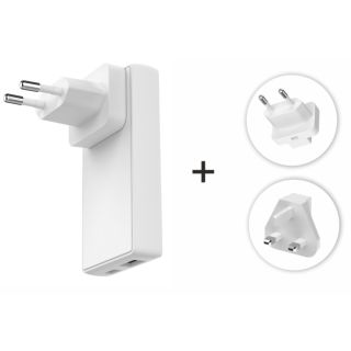 Swissten Travel Charger GaN USB-C / USB 45W (US/EU/UK) (22071320)