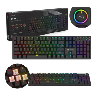 Savio Styx Outemu Peach silent Keyboard (STYXPEACHSILENT)