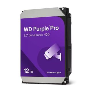 Western Digital Purple Pro Hard Drive HDD / 12 TB / 3.5" / 7200 RPM / 512 MB / 265MB/s (WD122PURP)