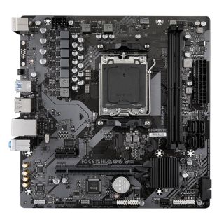 Gigabyte A620M H Motherboard mATX / AMD AM5 / A620 / 96 GB / USB 3.2 Gen 1 / M.2 / GbE LAN (A620M H)