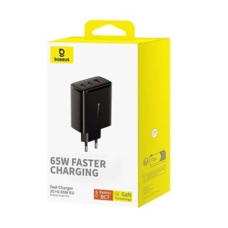 Baseus Cube Pro 65W GaN Travel Charger 2x USB-C USB-A (P10152301113-00)