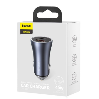 Baseus CCJD-0G Golden Contactor Pro Car Charger (CCJD-0G)