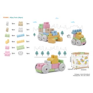 RoGer Set of construction blocks for babies 30 pcs (RO-9938M)