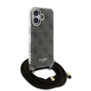 Guess IML 4G Printed Crossbody Strap Case for Apple iPhone 16 (GUHCP16SHC4SEW)