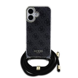 Guess IML 4G Printed Crossbody Strap Case for Apple iPhone 16 (GUHCP16SHC4SEK)