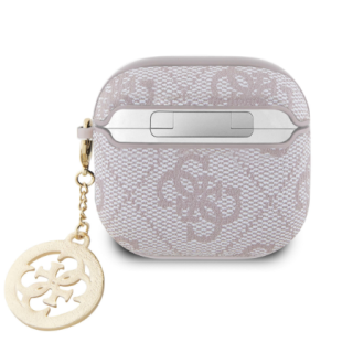 Guess 4G Script PC/PU Charm Case for Apple AirPods 4 (GUA4P4E4CDP)