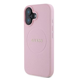 Guess PU Grained Classic Logo MagSafe Case for Apple iPhone 16 (GUHMP16SPGHSMMP)