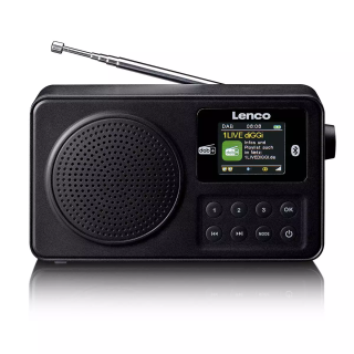 Lenco PDR-033BK Portable Radio FM / Bluetooth (PDR-033BK)