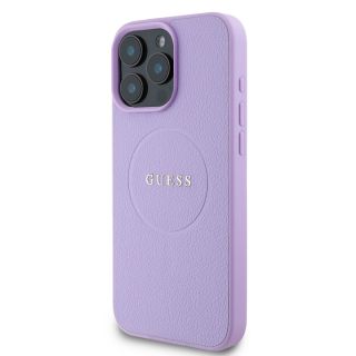Guess PU Grained Classic Logo MagSafe Case for Apple iPhone 16 Pro (GUHMP16LPGHSMMU)