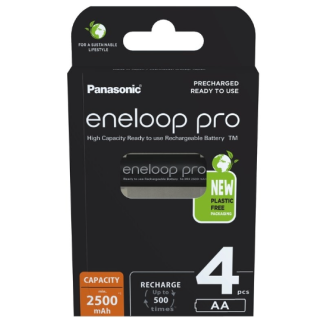 Panasonic Eneloop Pro Rechargeable Batteries 4xAA / 2500mAh (BK-4LCCE/2BE)