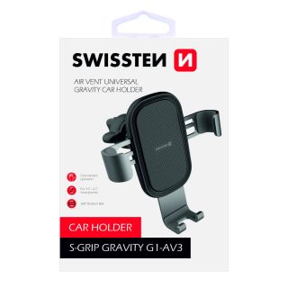 Swissten S-GRIP G1-AV3 Metal Age Gravity 360 Universal Car Air Vent Holder For Devices (S-GRIPG1-AV3)