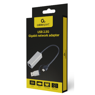 Gembird Gigabit USB Network Adapter 2.5G (A-USB3AC-LAN2G-01)