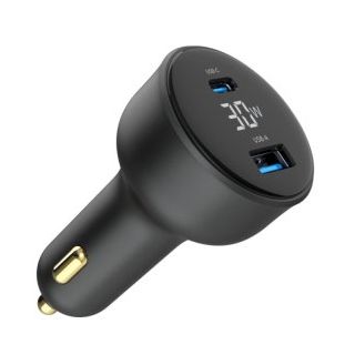 Gembird USB 2-port Car Charger 30W (TA-UC-AC2PD30LCD-CAR-01)