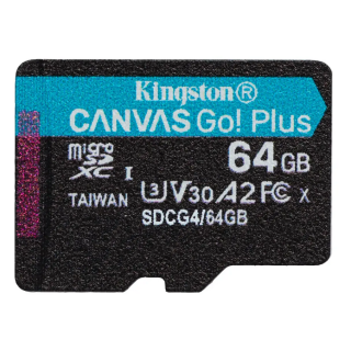 Kingston Canvas Go Plus MicroSDXC Memory card 64GB (SDCG4/64GBSP)