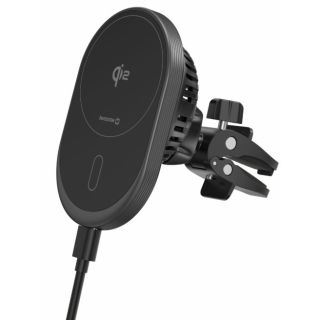 Swissten Magnetic Car Holder MagRide with Wireless Charger Qi2 15W (MagSafe compatible) (65010612)