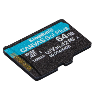 Kingston Canvas Go Plus MicroSDXC Memory card 64GB (SDCG4/64GBSP)