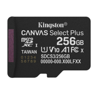 Kingston Canvas Select Plus MicroSDXC Memory card 256GB (SDCS3/256GBSP)
