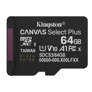 Kingston Canvas Select Plus MicroSDXC Memory card 64GB (SDCS3/64GBSP)