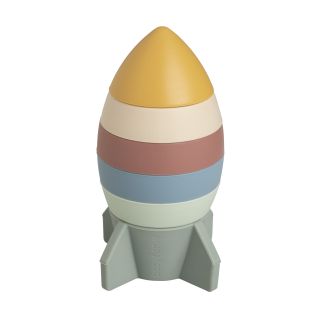 Baby's Only Stacking Tower BO-860.859.805.50 Silicone Rocket Tower 0+ (BO-860.859.805.50)